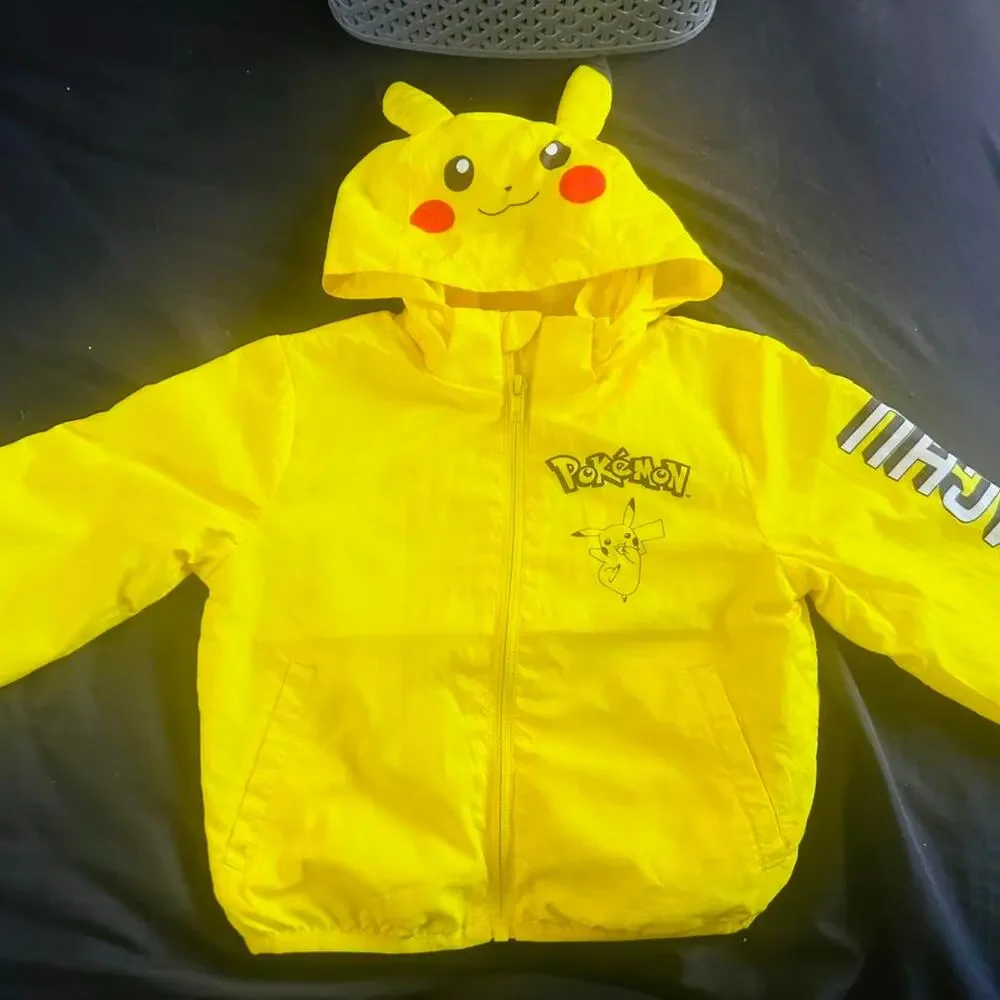 Yellow hm pikachu rain jacket